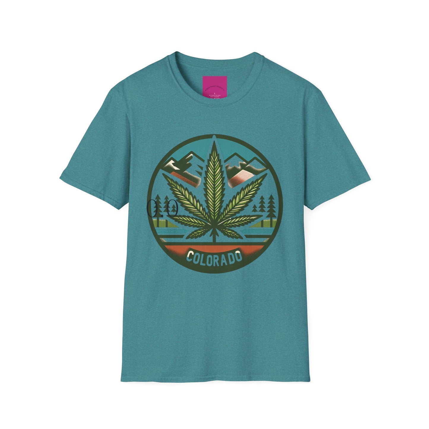Colorado Cannabis Graphic Unisex T-Shirt - Nature Lover Gift and 420 Friendly Apparel Satirical 0.0