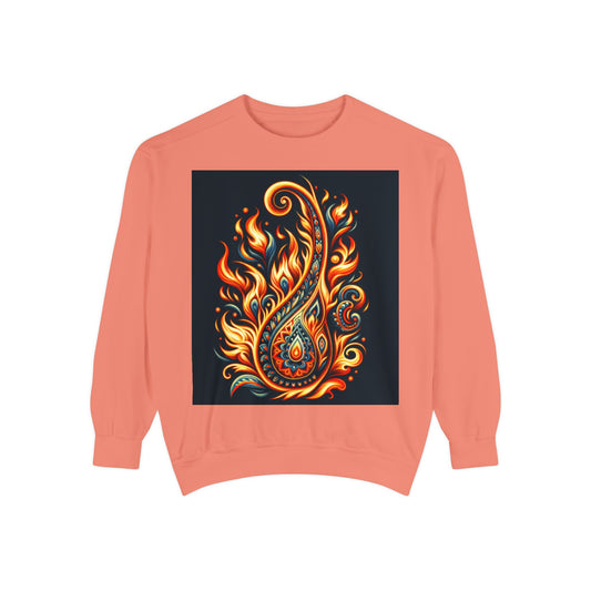 Paisley Fire-Inspired Sweatshirt