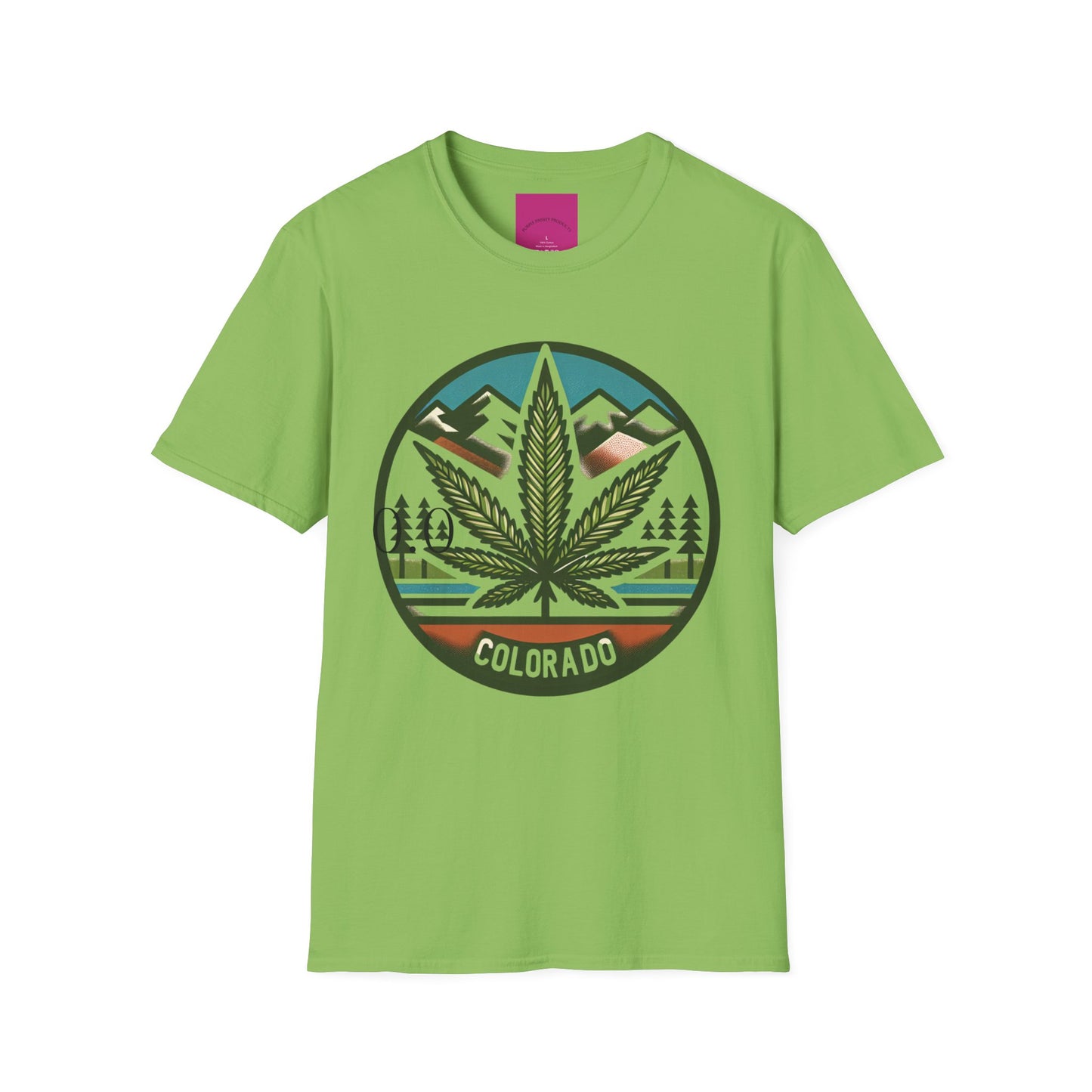 Colorado Cannabis Graphic Unisex T-Shirt - Nature Lover Gift and 420 Friendly Apparel Satirical 0.0