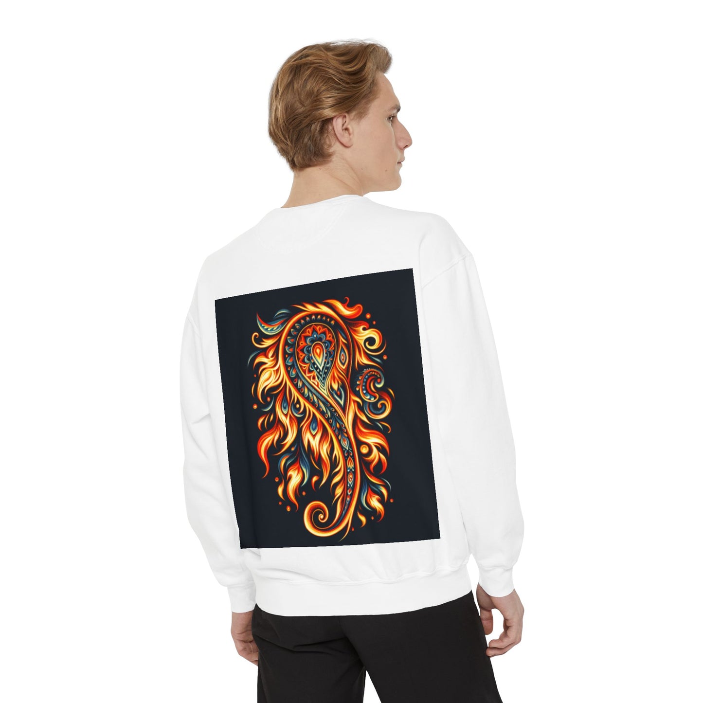 Paisley Fire-Inspired Sweatshirt