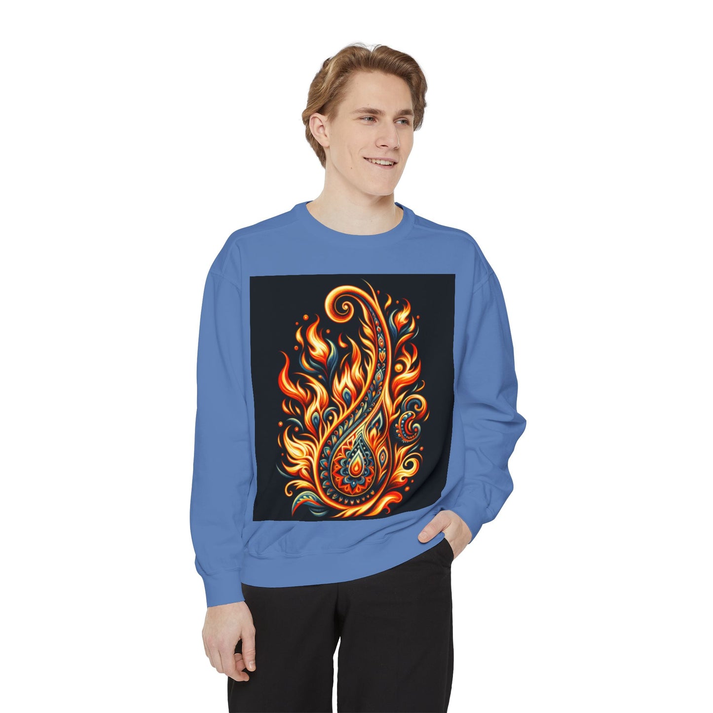Paisley Fire-Inspired Sweatshirt