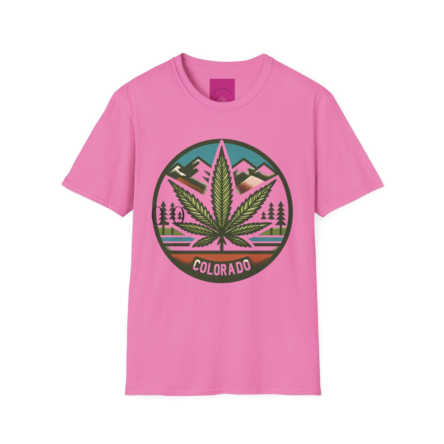 Colorado Cannabis Graphic Unisex T-Shirt - Nature Lover Gift and 420 Friendly Apparel Satirical 0.0