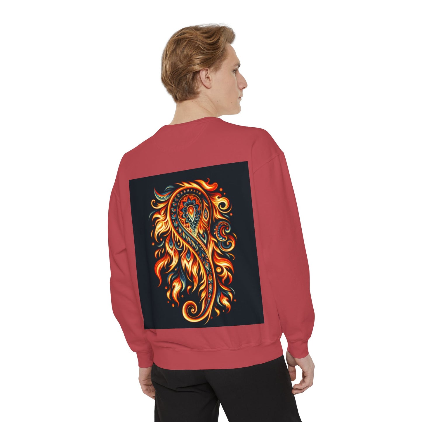 Paisley Fire-Inspired Sweatshirt