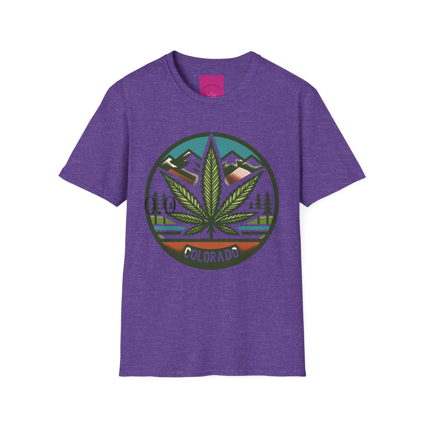 Colorado Cannabis Graphic Unisex T-Shirt - Nature Lover Gift and 420 Friendly Apparel Satirical 0.0