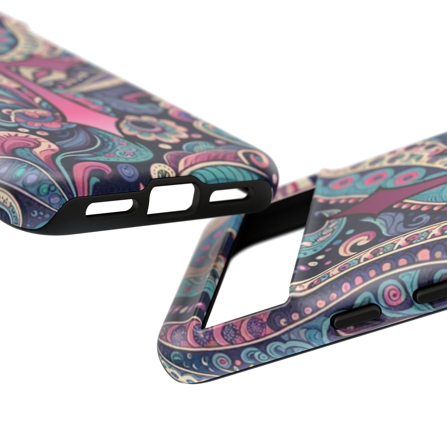 Colorful Cross Phone Case, Tough Phone Cover, Bohemian Style, Unique Gift for Her, Spiritual Design, Easter Accessories