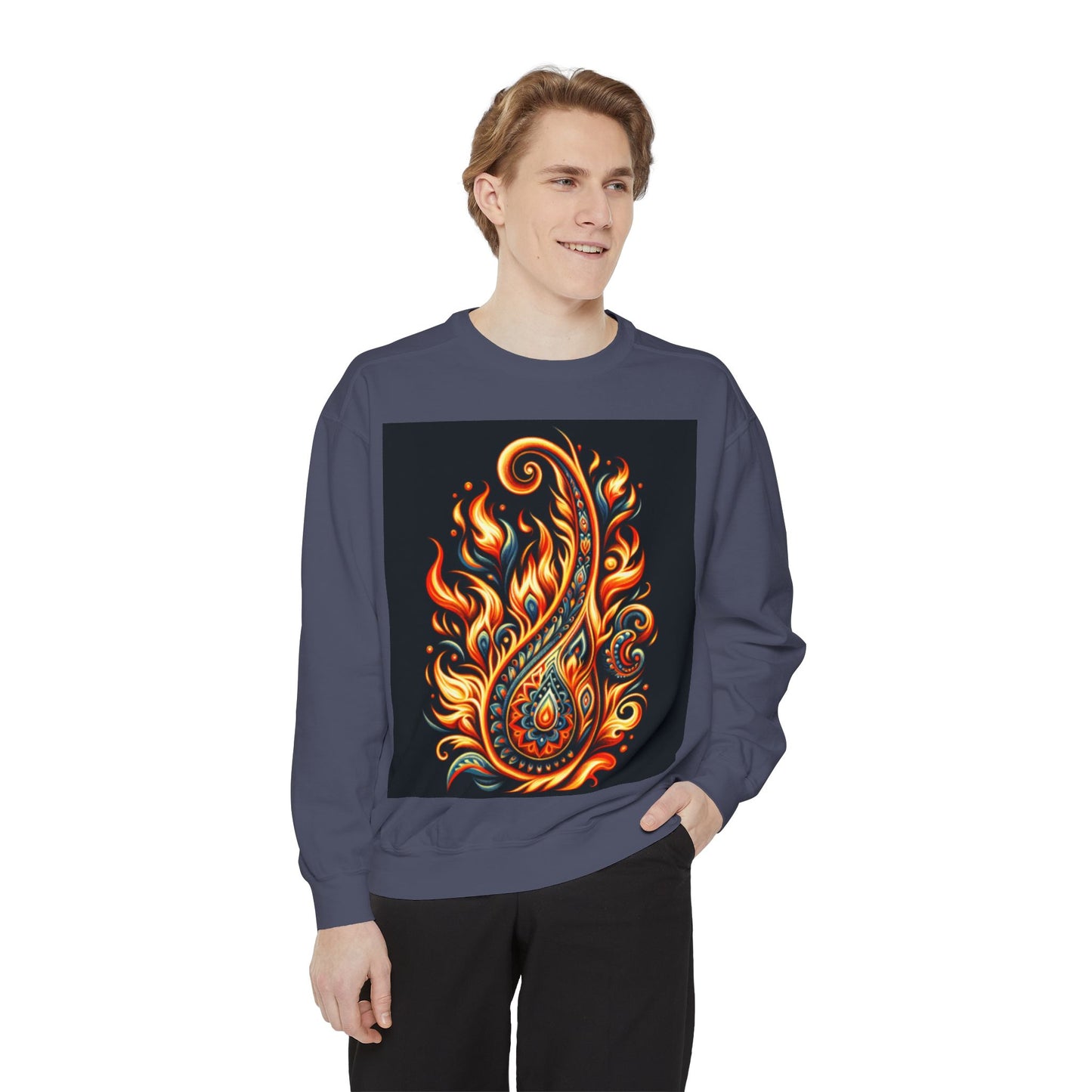 Paisley Fire-Inspired Sweatshirt