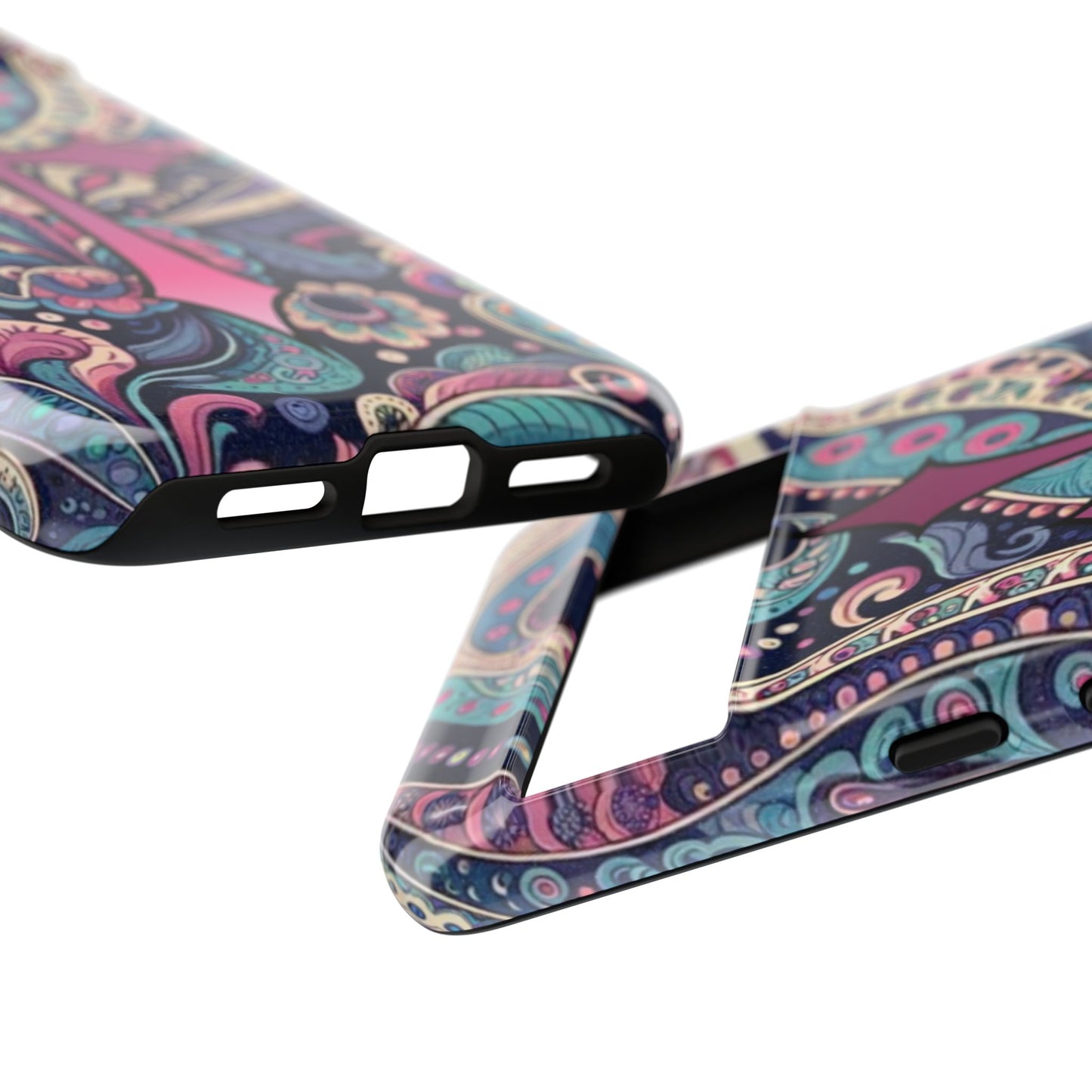 Colorful Cross Phone Case, Tough Phone Cover, Bohemian Style, Unique Gift for Her, Spiritual Design, Easter Accessories