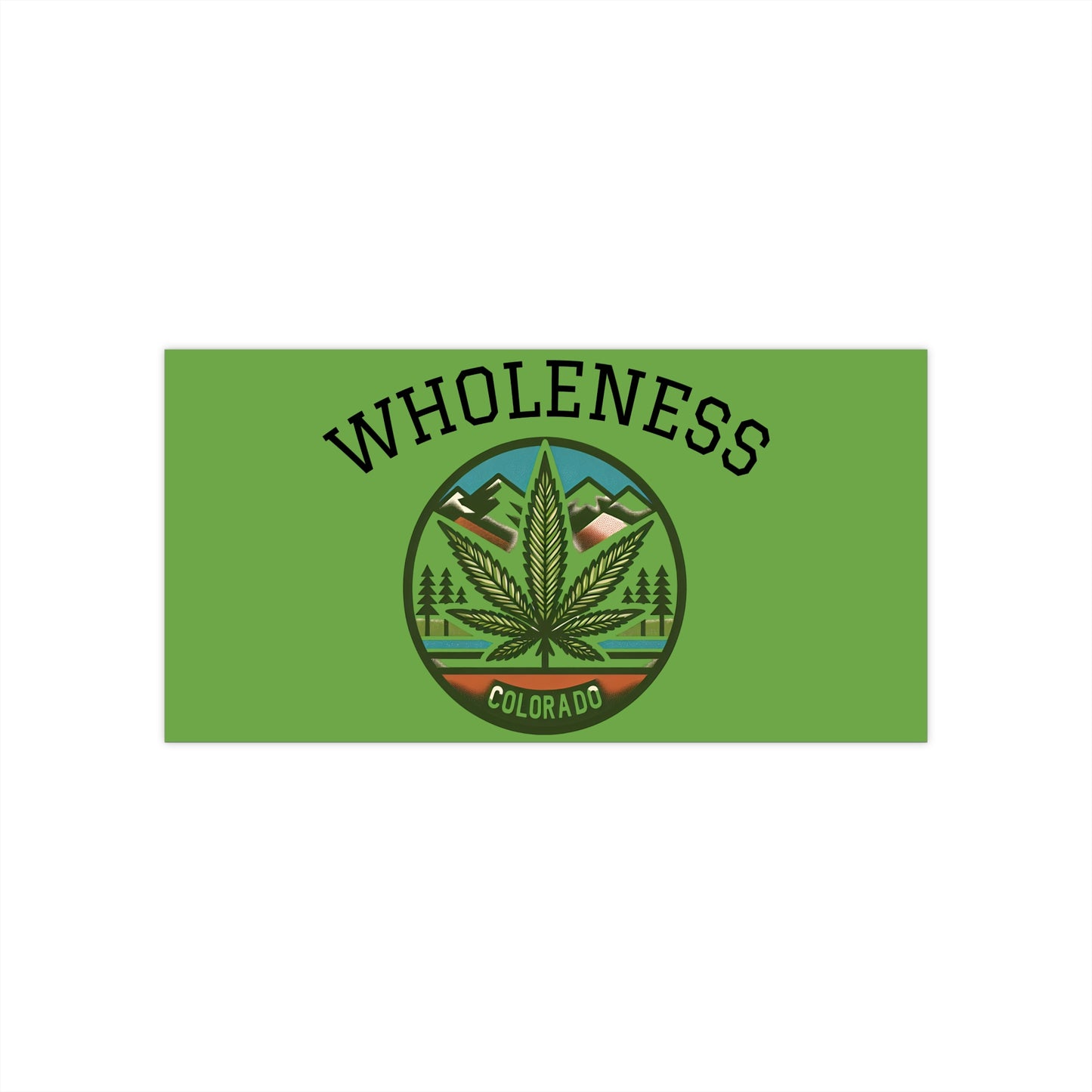 Colorado Pot Leaf Bumper Stickers - Wholeness Design