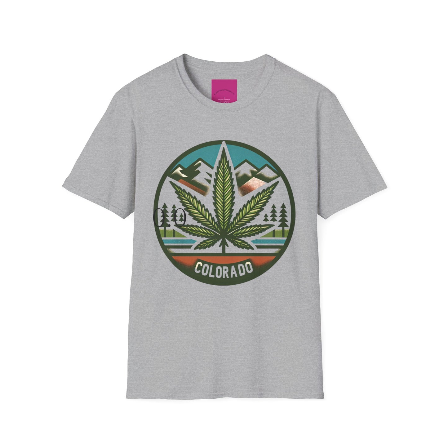 Colorado Cannabis Graphic Unisex T-Shirt - Nature Lover Gift and 420 Friendly Apparel Satirical 0.0