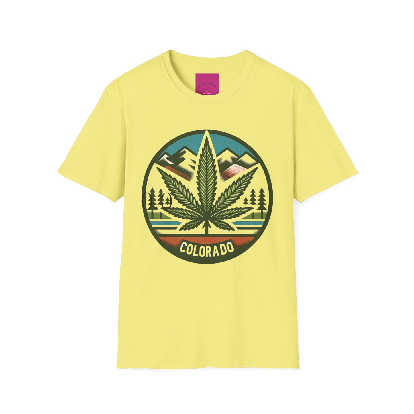 Colorado Cannabis Graphic Unisex T-Shirt - Nature Lover Gift and 420 Friendly Apparel Satirical 0.0