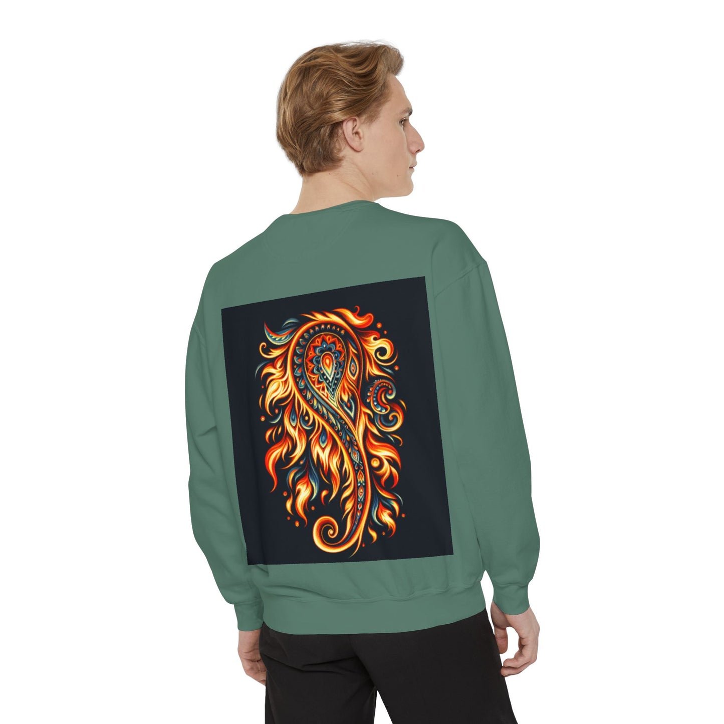 Paisley Fire-Inspired Sweatshirt
