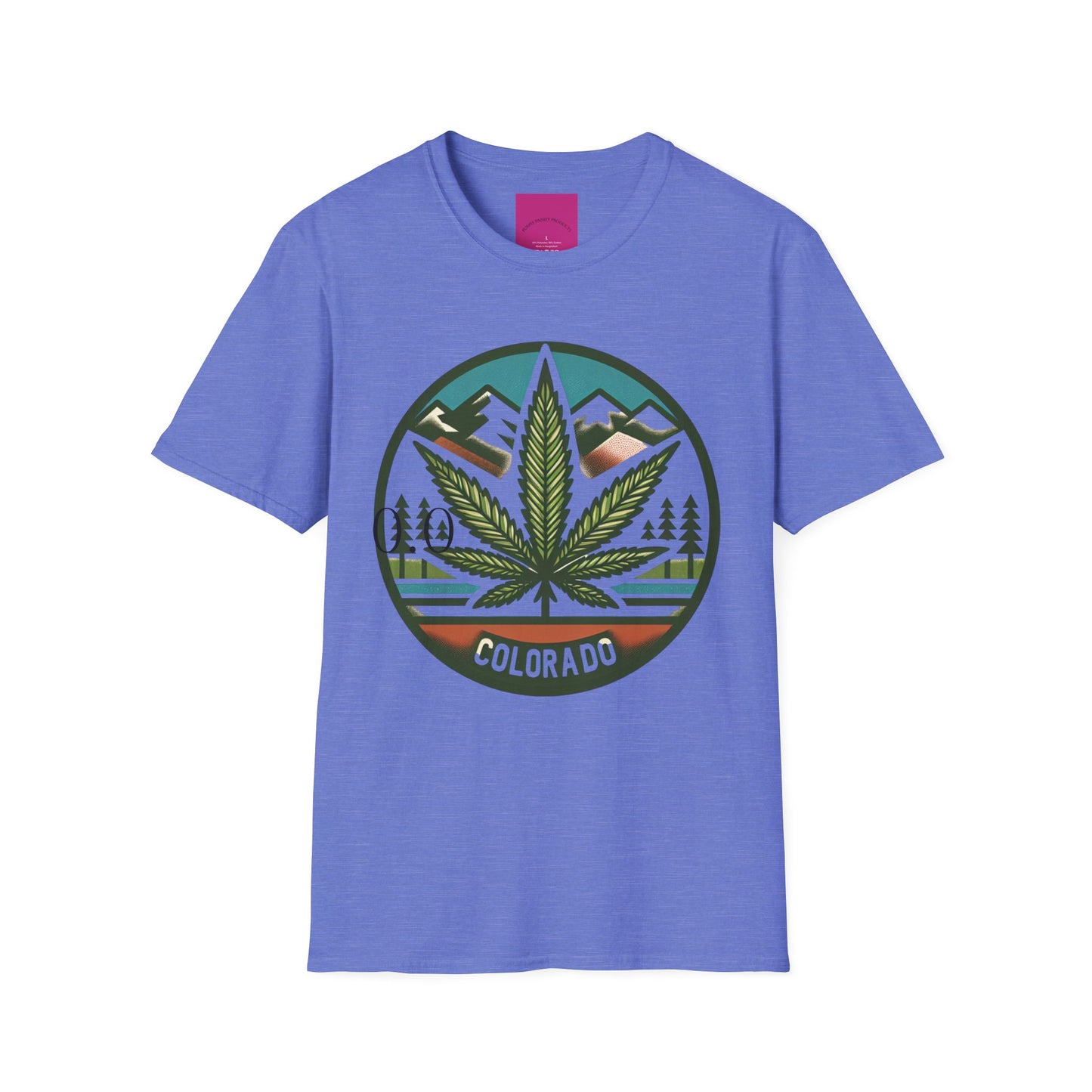 Colorado Cannabis Graphic Unisex T-Shirt - Nature Lover Gift and 420 Friendly Apparel Satirical 0.0