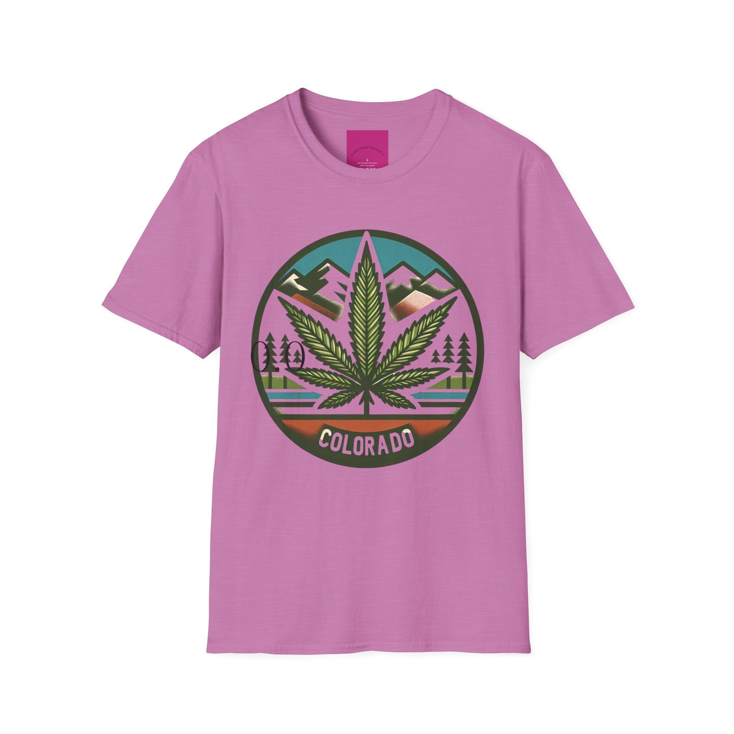 Colorado Cannabis Graphic Unisex T-Shirt - Nature Lover Gift and 420 Friendly Apparel Satirical 0.0