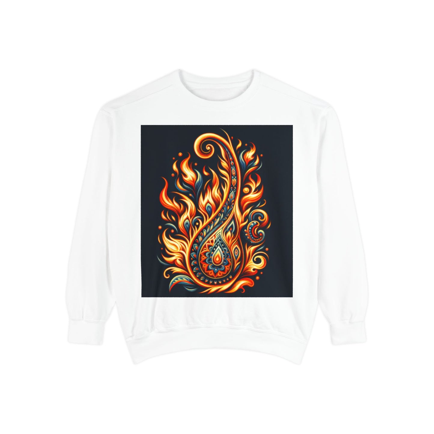 Paisley Fire-Inspired Sweatshirt