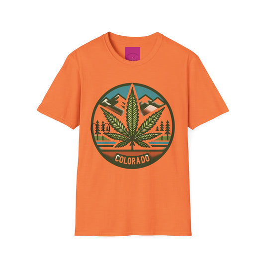Colorado Cannabis Graphic Unisex T-Shirt - Nature Lover Gift and 420 Friendly Apparel Satirical 0.0