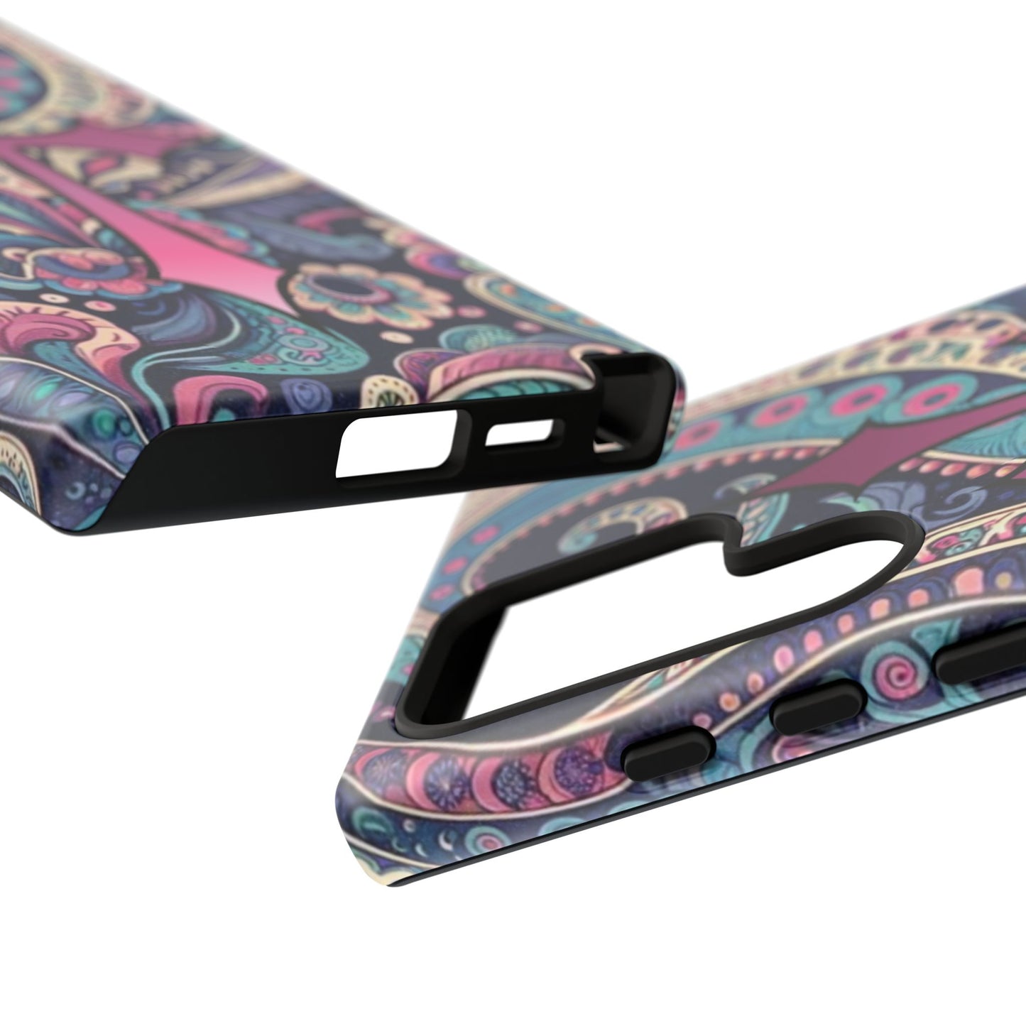 Colorful Cross Phone Case, Tough Phone Cover, Bohemian Style, Unique Gift for Her, Spiritual Design, Easter Accessories