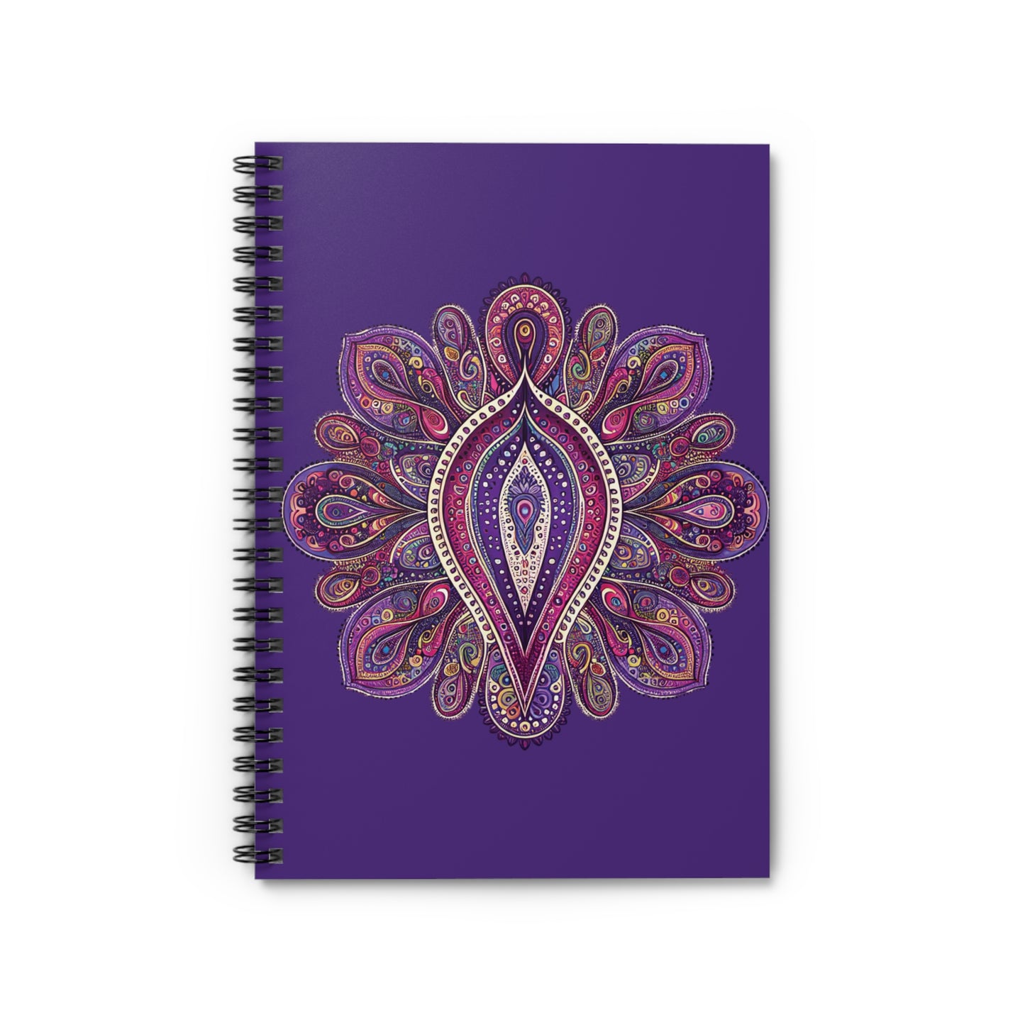 Purple and Pink Paisley Cluster Notebook