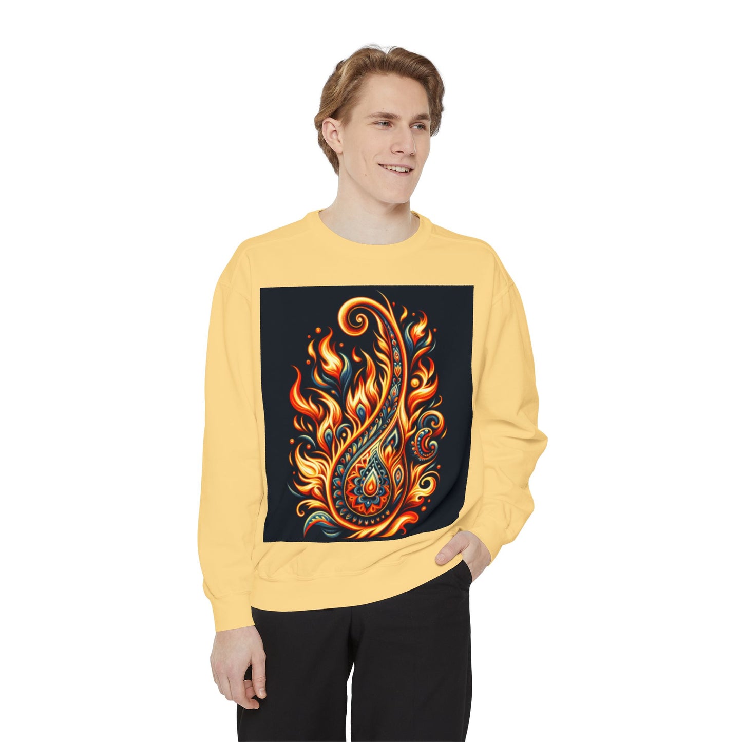 Paisley Fire-Inspired Sweatshirt