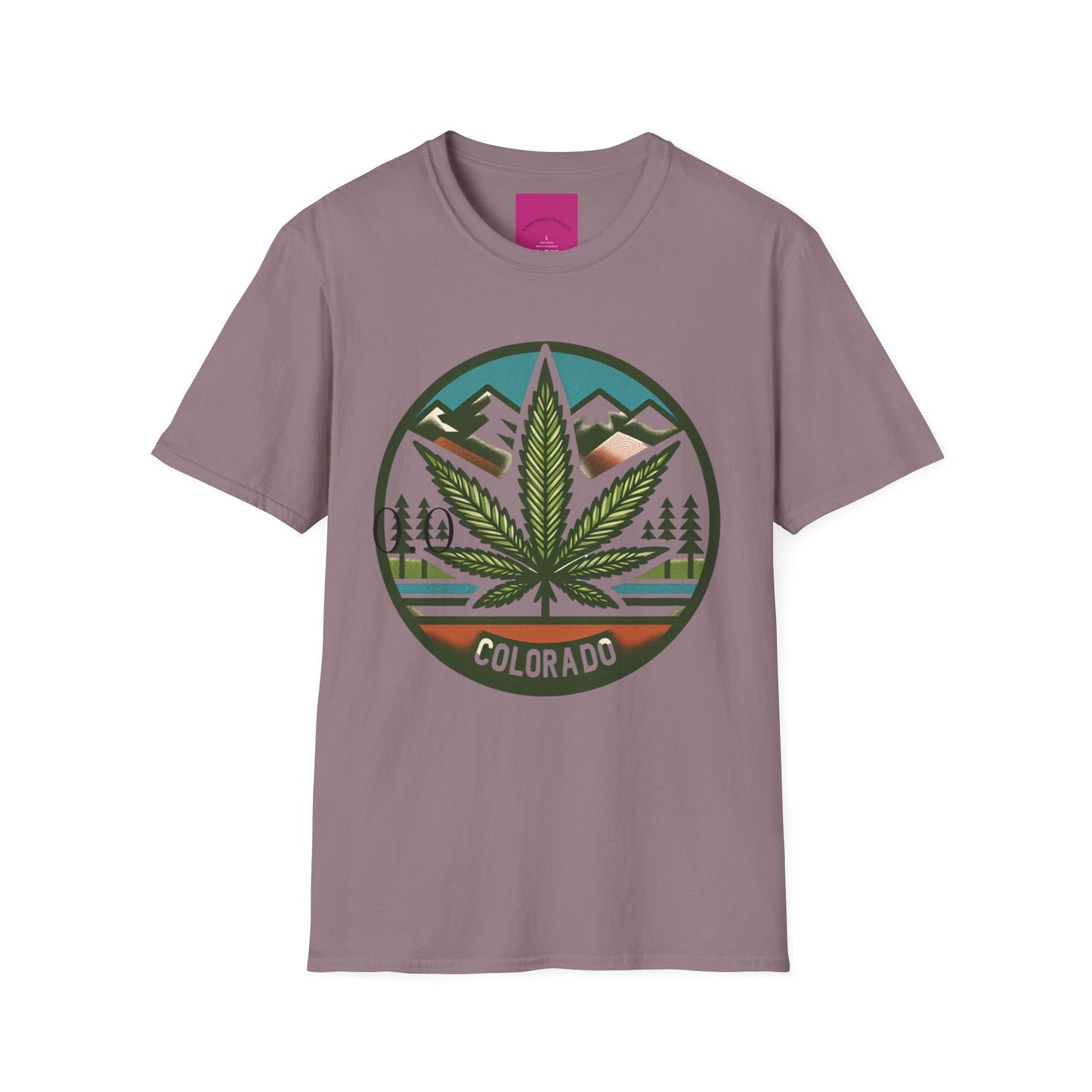 Colorado Cannabis Graphic Unisex T-Shirt - Nature Lover Gift and 420 Friendly Apparel Satirical 0.0