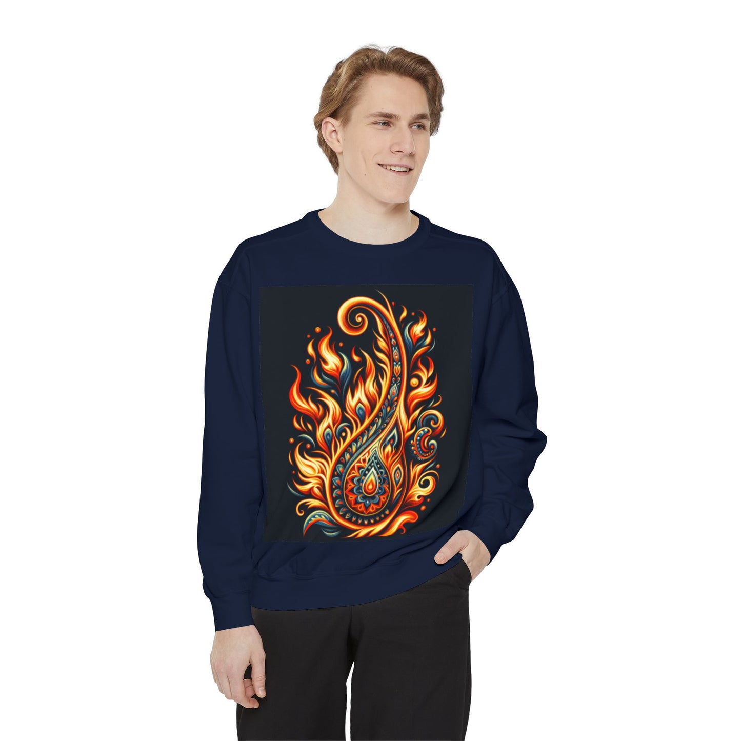 Paisley Fire-Inspired Sweatshirt