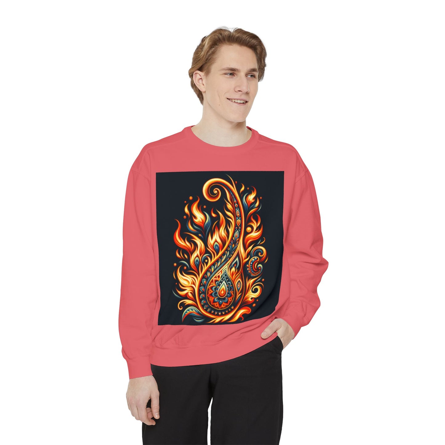 Paisley Fire-Inspired Sweatshirt
