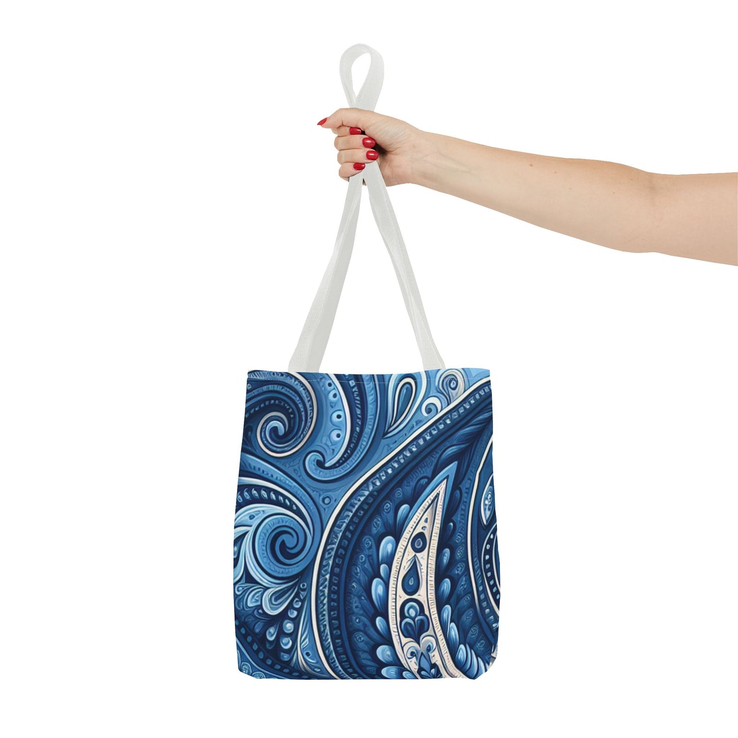 Blue Paisley Tote Bag - options in every color and 3 sizes