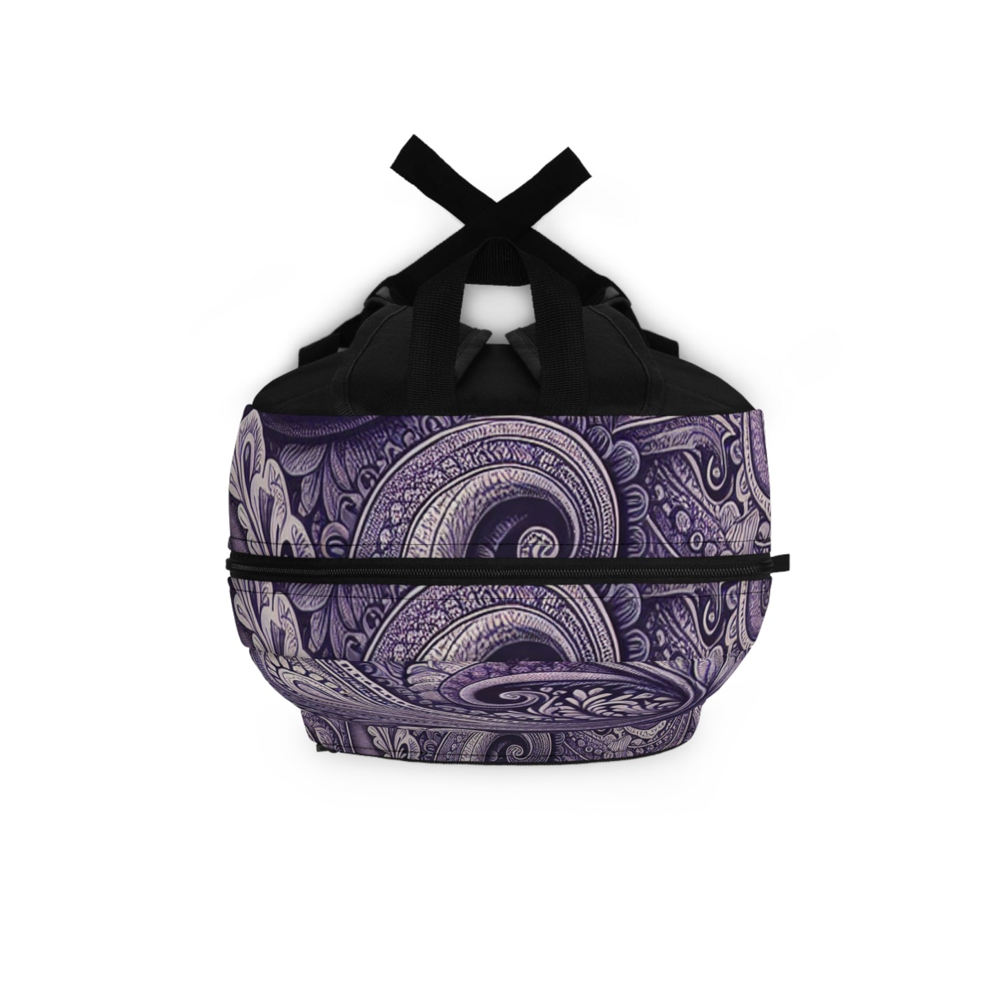 Backpack - Purple Paisley Pattern School, College, Travel Backpack