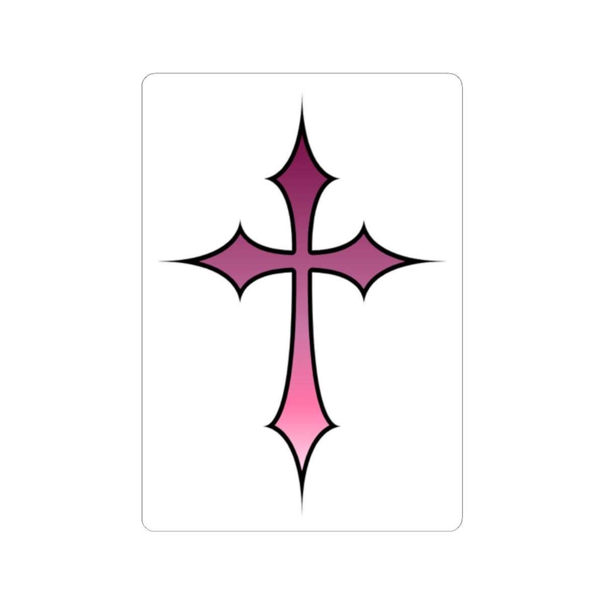 Faith Cross Kiss-Cut Stickers
