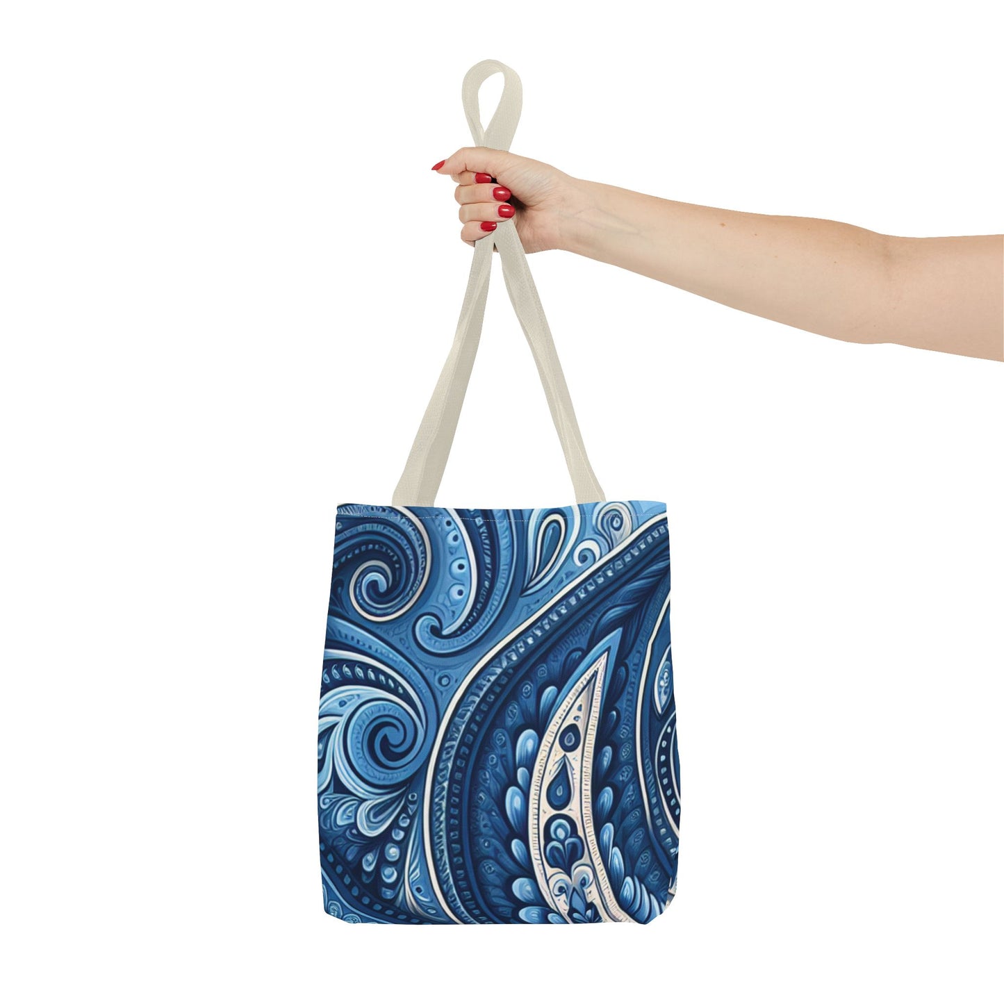 Blue Paisley Tote Bag - options in every color and 3 sizes