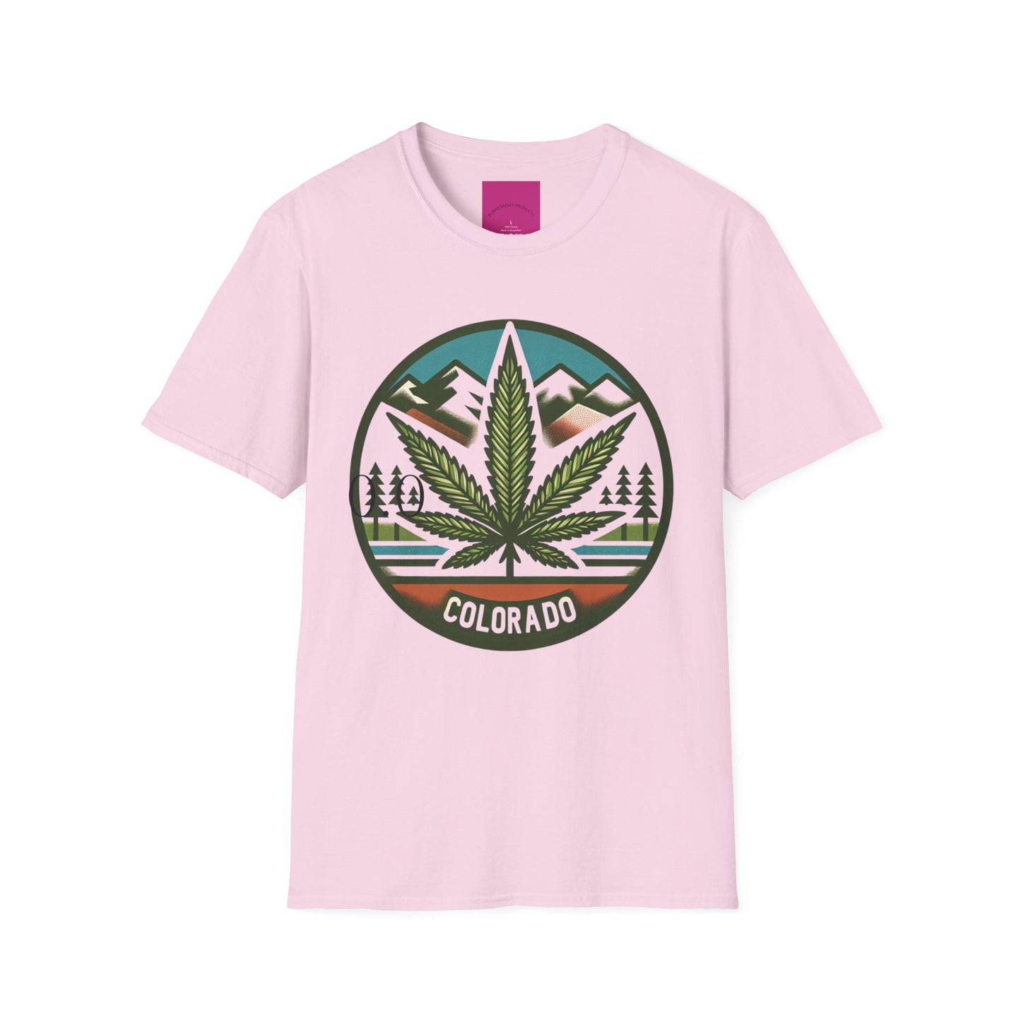 Colorado Cannabis Graphic Unisex T-Shirt - Nature Lover Gift and 420 Friendly Apparel Satirical 0.0