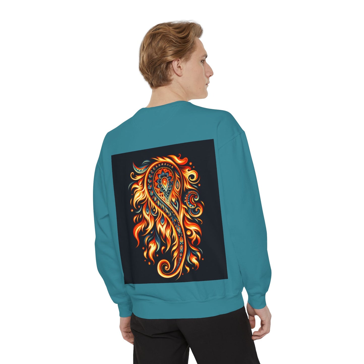 Paisley Fire-Inspired Sweatshirt