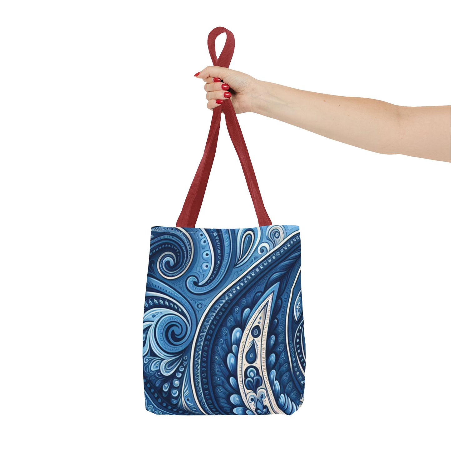 Blue Paisley Tote Bag - options in every color and 3 sizes