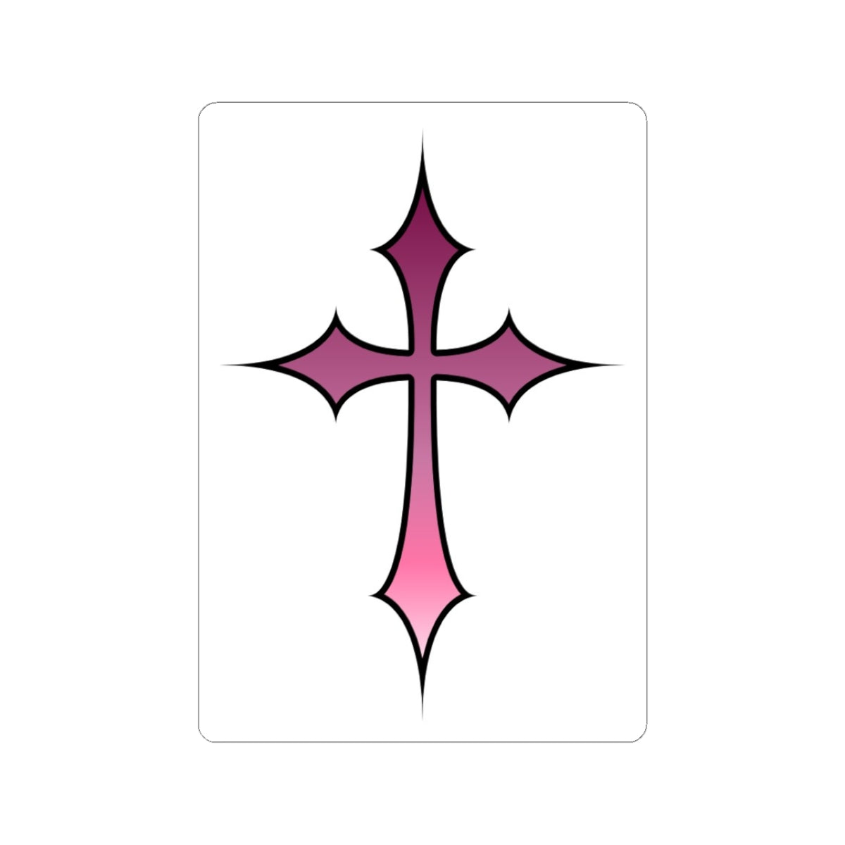 Faith Cross Kiss-Cut Stickers