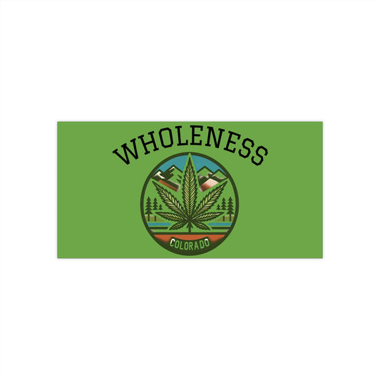 Colorado Pot Leaf Bumper Stickers - Wholeness Design