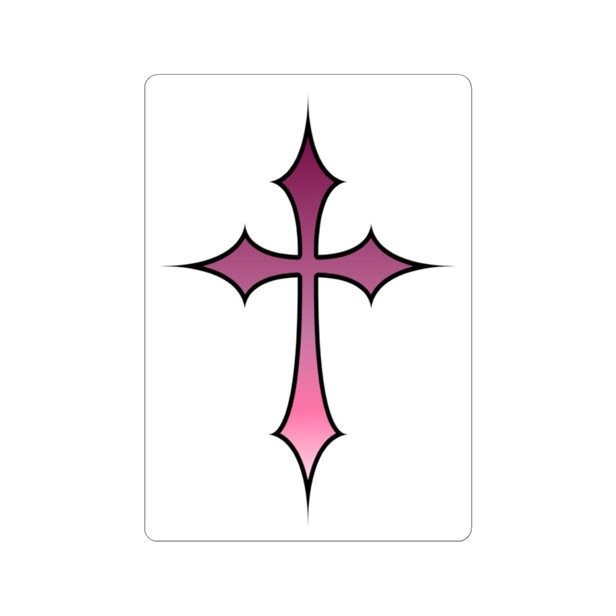 Faith Cross Kiss-Cut Stickers
