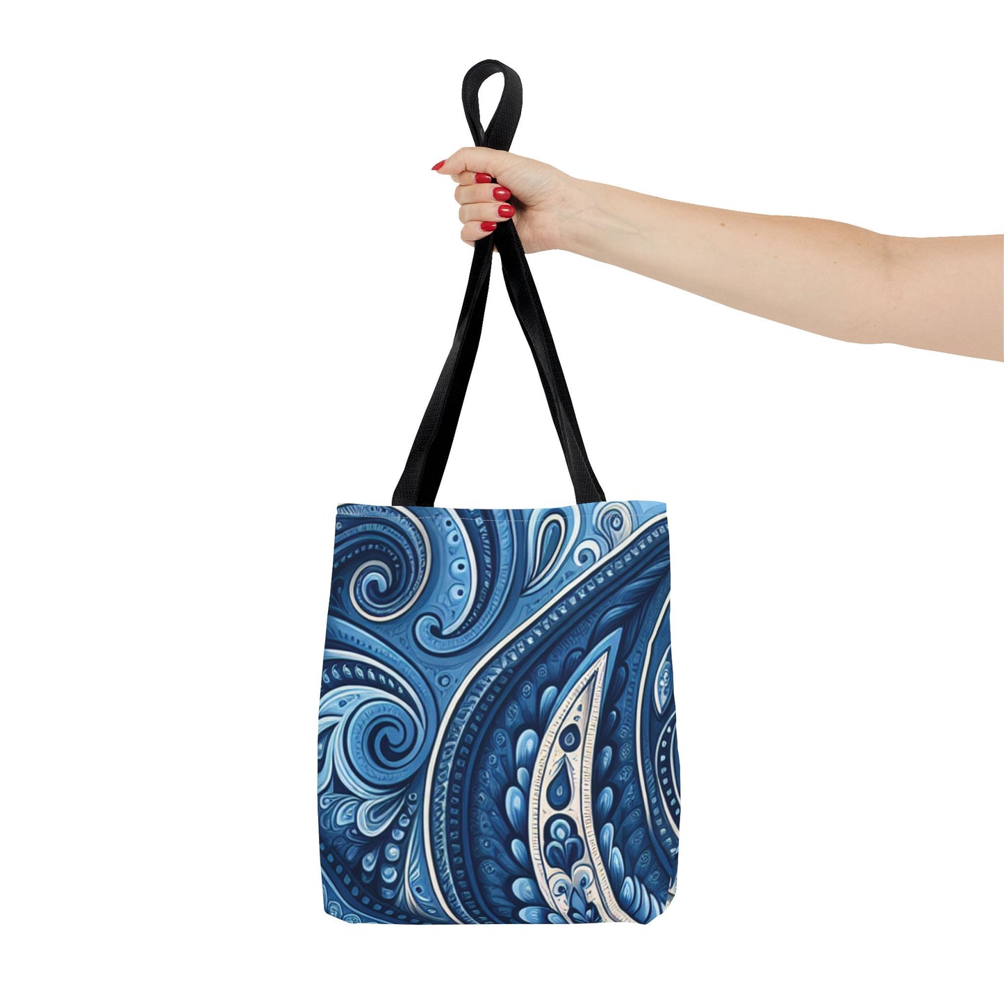 Blue Paisley Tote Bag - options in every color and 3 sizes