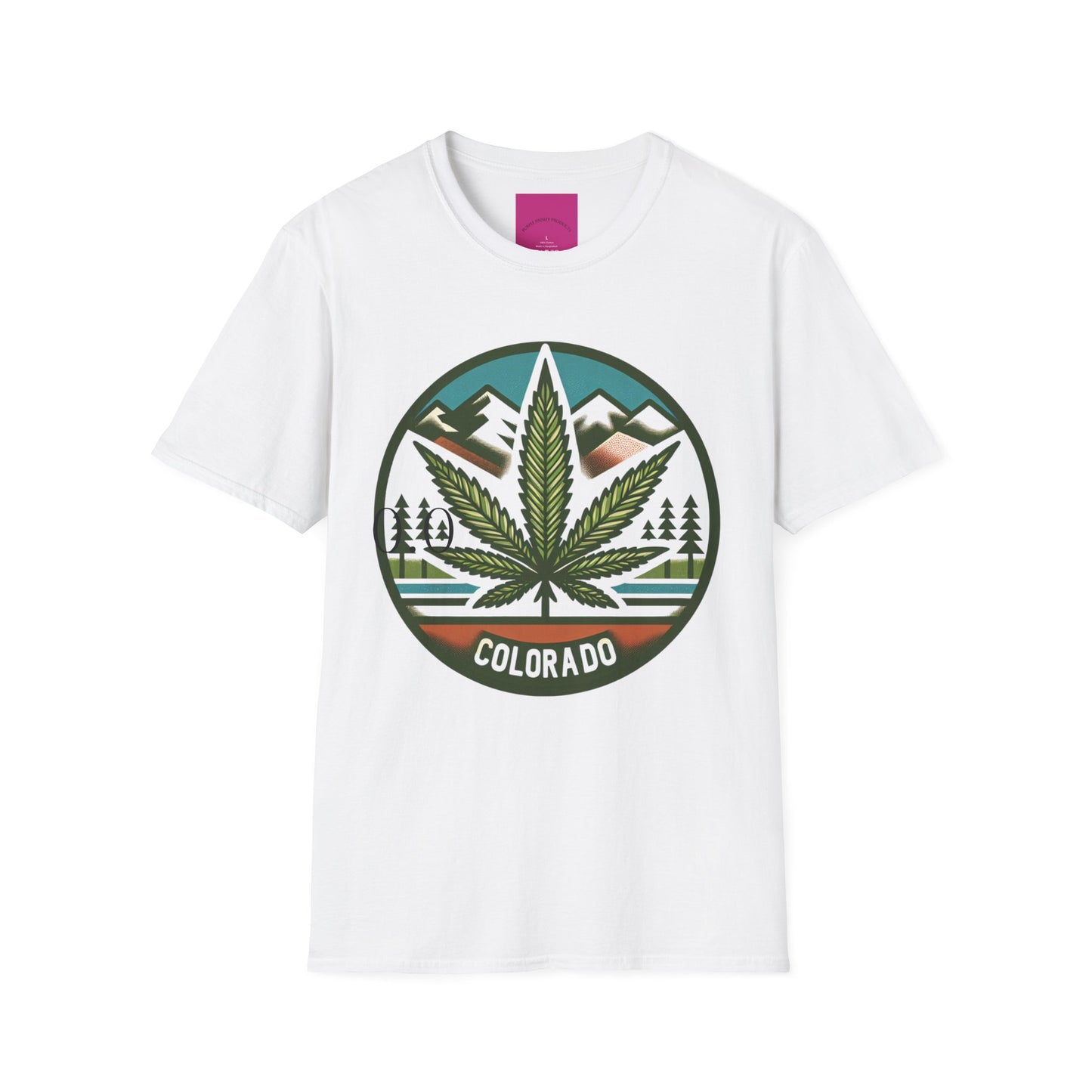 Colorado Cannabis Graphic Unisex T-Shirt - Nature Lover Gift and 420 Friendly Apparel Satirical 0.0
