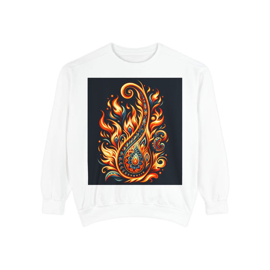 Paisley Fire-Inspired Sweatshirt