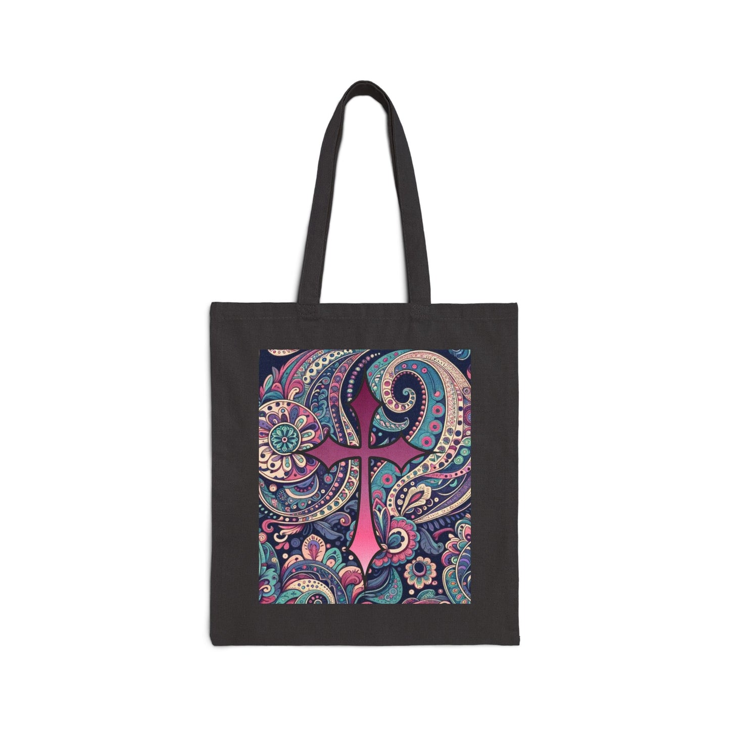 Boho Chic Paisley Faith Tote Bag