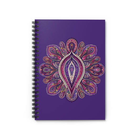 Purple and Pink Paisley Cluster Notebook