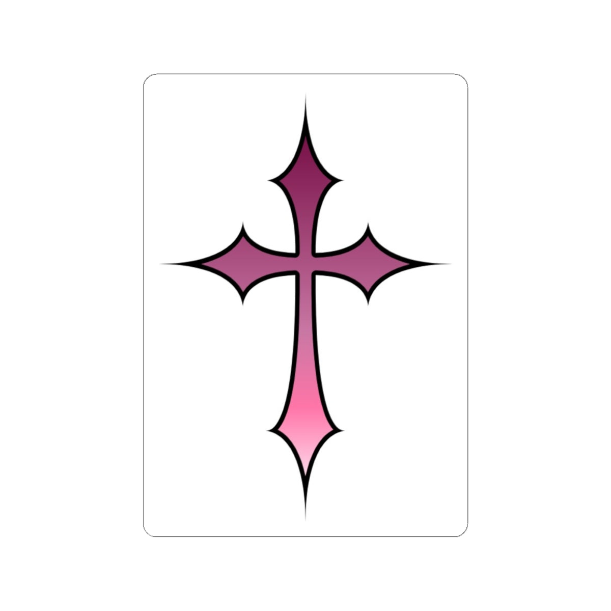 Faith Cross Kiss-Cut Stickers