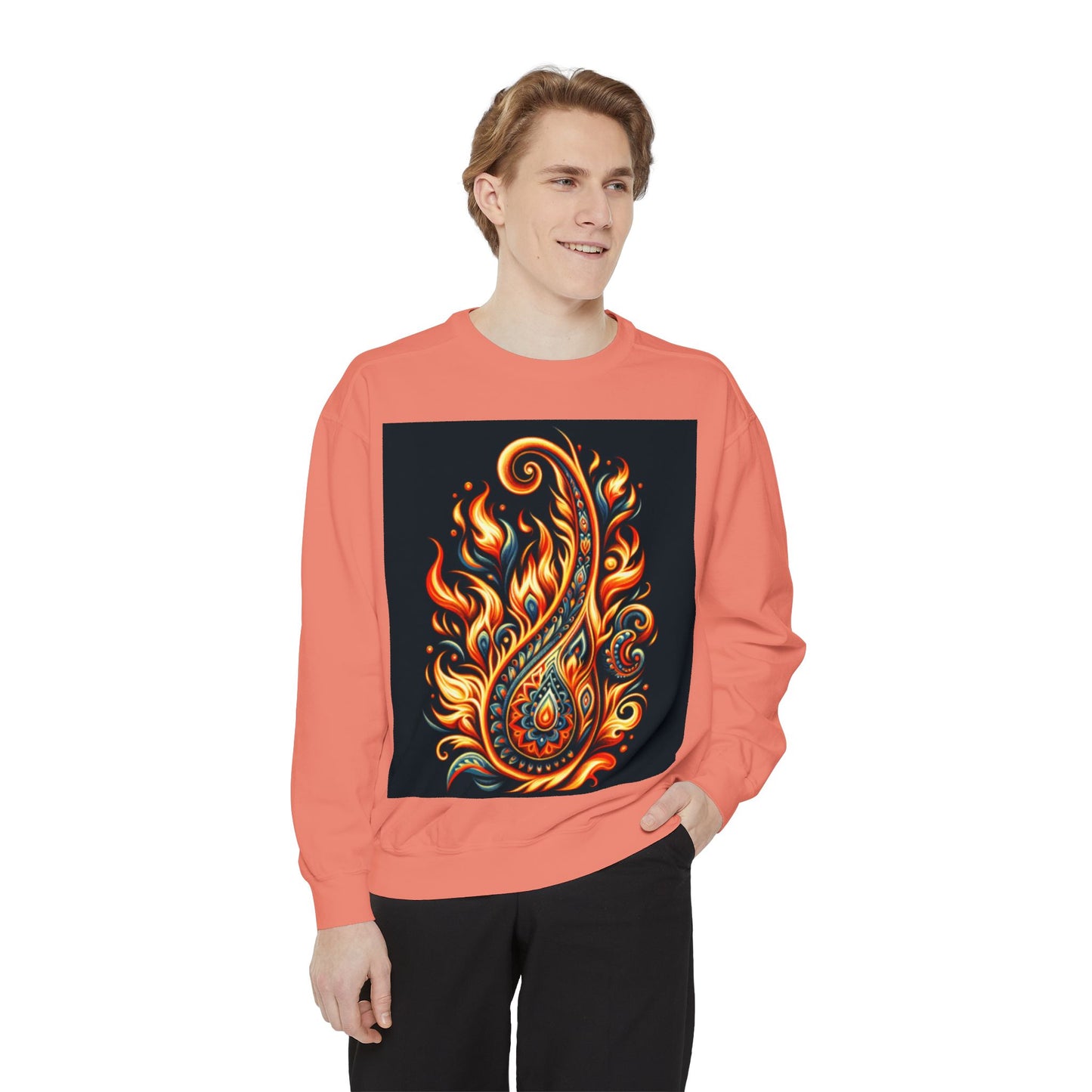 Paisley Fire-Inspired Sweatshirt